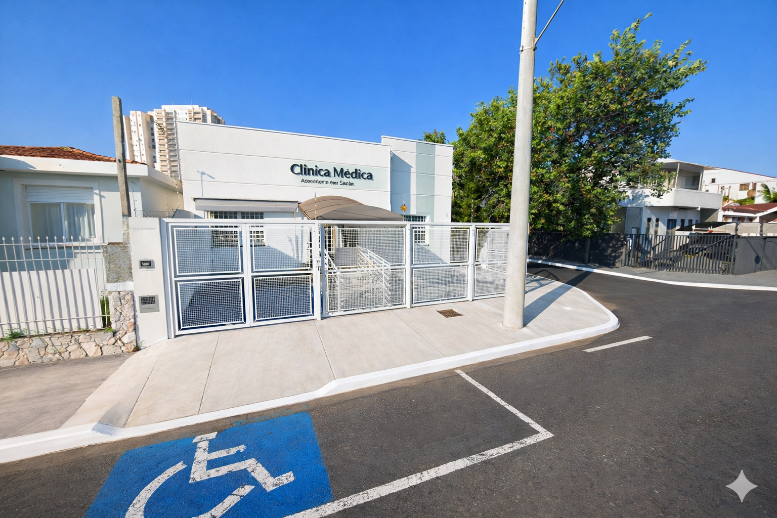 Fachada da Clínica Santa Luzia